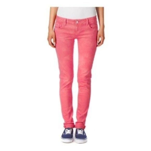 Vans Pink Juniors Skinny Jeans Size 3 - Picture 1 of 10